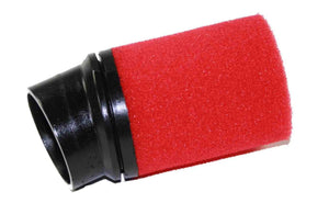 Air filter with Rubber Boot - Angled Red - Italian Motors USA LLC