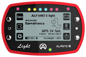 Alfano 6 LIGHT (1 temps) Data Logger Gauge - Italian Motors USA LLC