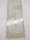 Number Stickers - White With Transparent Background - Italian Motors USA LLC