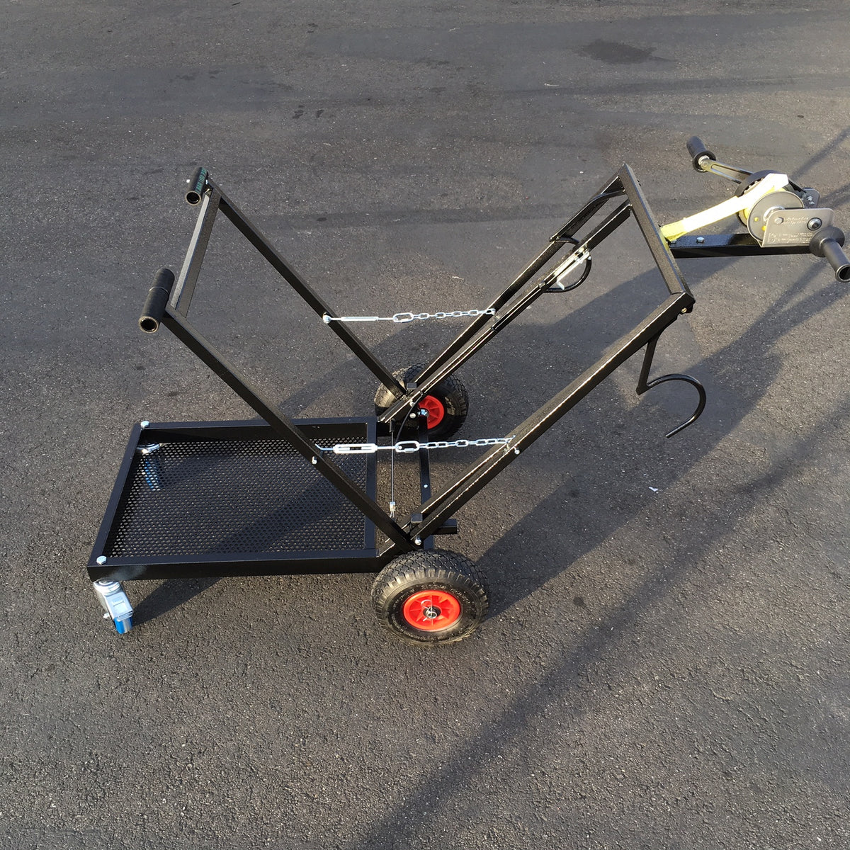 Hand Drill Powered Go Kart IM Black Semi-Automatic Kart Stand With Hand Winch And Hooks **$50 Flat  Rate Shipping**