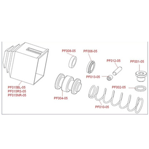 Master Cylinder Repair Kit - 22mm (Major) - Italian Motors USA LLC