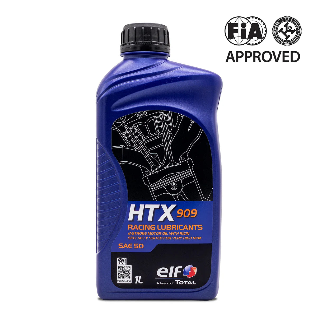 ELF - HTX 909 Castor & Synthetic Oil - 1L– Italian Motors USA LLC