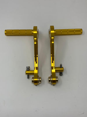 Universal Adjustable Pedal Set - Anodized Gold - Italian Motors USA LLC