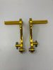 Universal Adjustable Pedal Set - Anodized Gold - Italian Motors USA LLC
