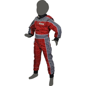 Junior Race Suit - Red/Grey - Italian Motors USA LLC