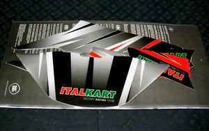 Italkart FP7 NOSE CONE Sticker Kit - Italian Motors USA LLC