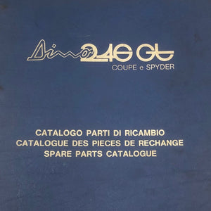 Ferrari 246GT Parts Catalog (in Italian) - Italian Motors USA LLC