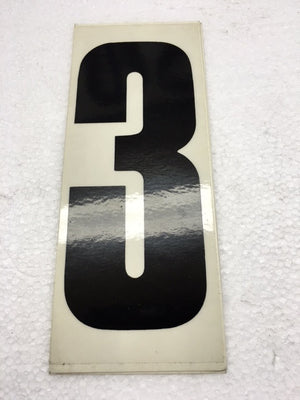 Number Stickers - Black With Transparent Background - Italian Motors USA LLC