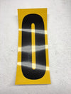 Number Stickers - Black With Yellow Background - Italian Motors USA LLC