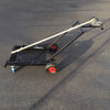 IM Black Semi-Automatic Kart Stand with Hand Winch and Hooks **$50 Flat Rate Shipping** - Italian Motors USA LLC