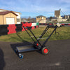 IM Black Semi-Automatic Kart Stand with Hand Winch and Hooks **$50 Flat Rate Shipping** - Italian Motors USA LLC