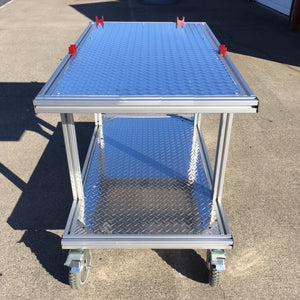 IM HQ STACKER Kart Stand - CHECKERPLATE ADDON - Italian Motors USA LLC