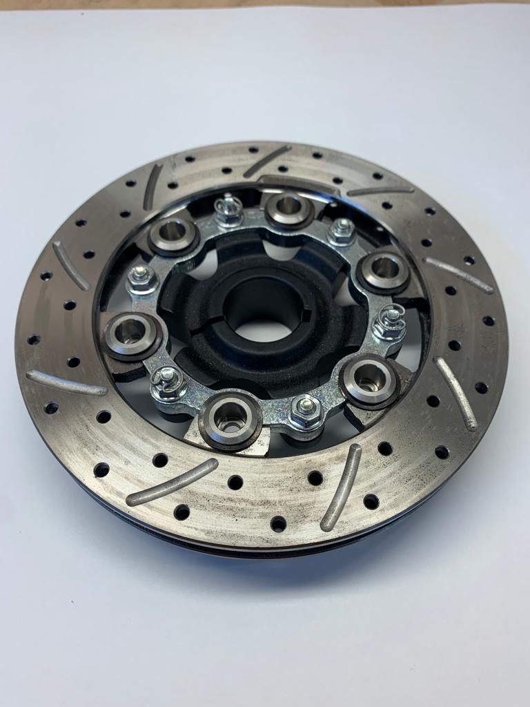 Italkart Complete Floating 30mm 6-Point Rotor Assembly (180 x 16mm thi ...