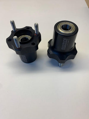 70 x 25mm Front Hub - Italkart Quattro Black - Italian Motors USA LLC