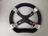 Italkart Steering Wheel - Black with Black Side Grips - Italian Motors USA LLC