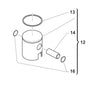 TM 53.93 Piston - Flat Top - Italian Motors USA LLC