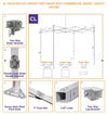 10x10 Type CL Instant Canopy **STEEL** Frame with Top - Italian Motors USA LLC