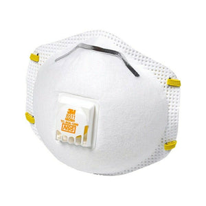 3M 8511 N95 Particulate Respirator w/ Cool Flow Valve (Box of 10) - Italian Motors USA LLC